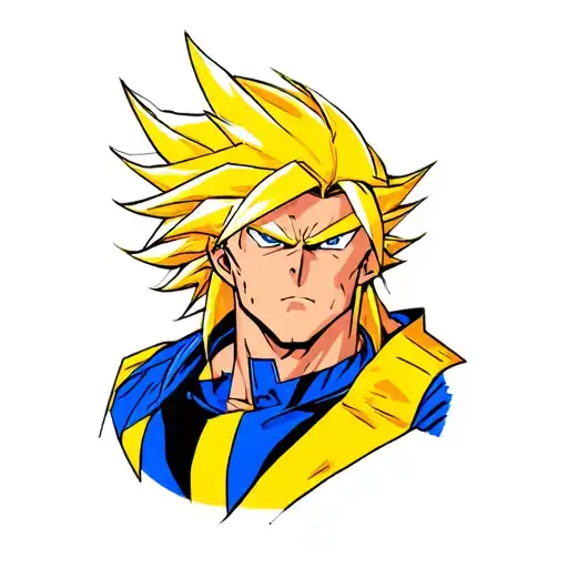 all might from my hero academia tattoo design idea