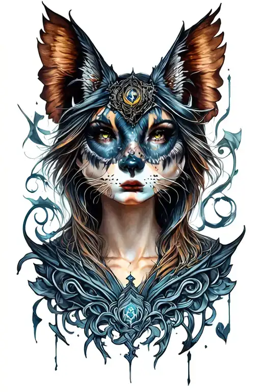 Dark Fantasy tattoo design idea