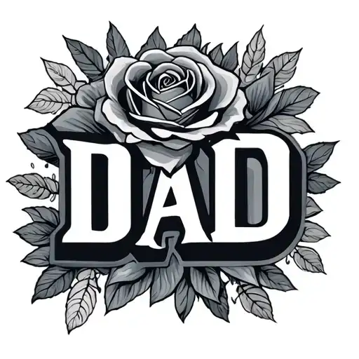 Dad Memorials tattoo design idea