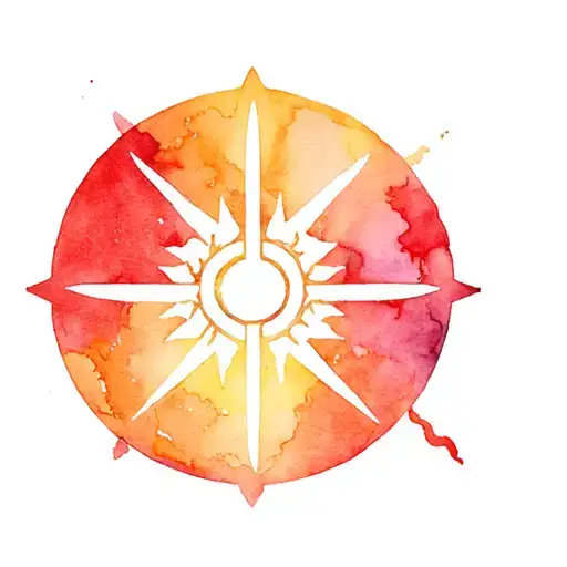 arcane symbols tattoo design idea