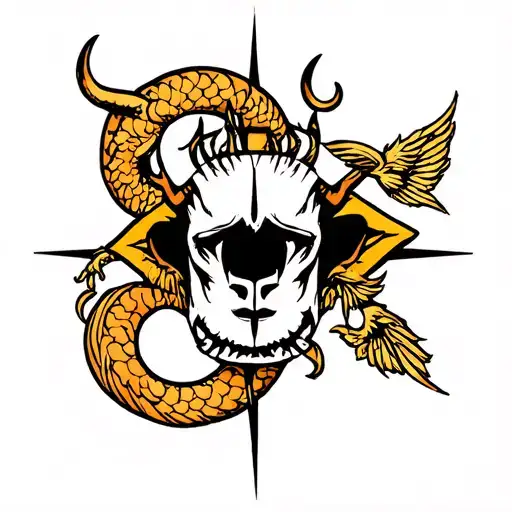 taurus libra pisces libra tattoo design idea