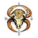 taurus libra pisces libra tattoo design idea