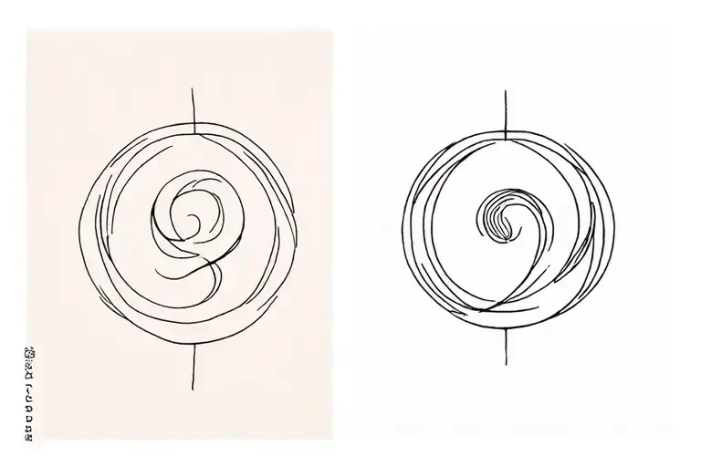 north and south from Thailand and Vietnam  tattoo design idea