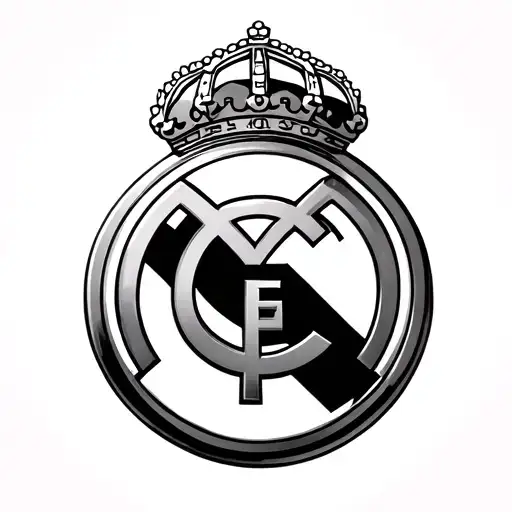 European Cup and Real Madrid shield tattoo design idea