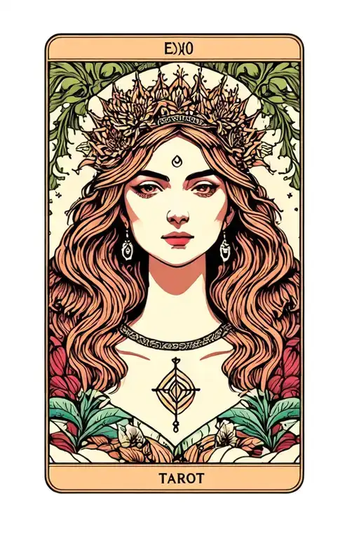 Empress tarot card tattoo design idea