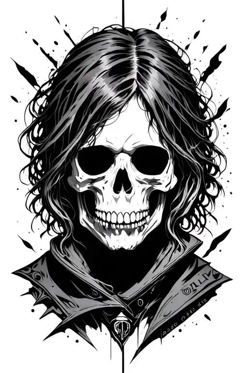 death stranding bt outline tattoo design idea