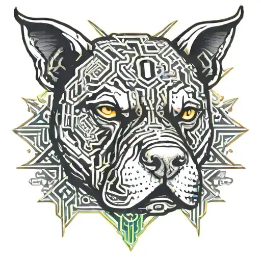 American Bully tattoo design idea