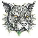 American Bully tattoo design idea