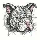 American Bully tattoo design idea