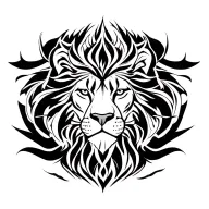 leo zodiac sign tattoo design idea