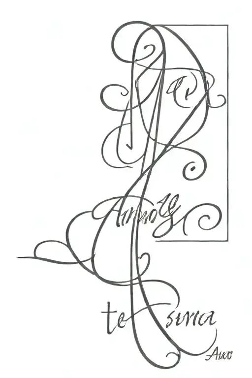 the words "ama te stesso" in thin cursive font side neck vertical  tattoo design idea
