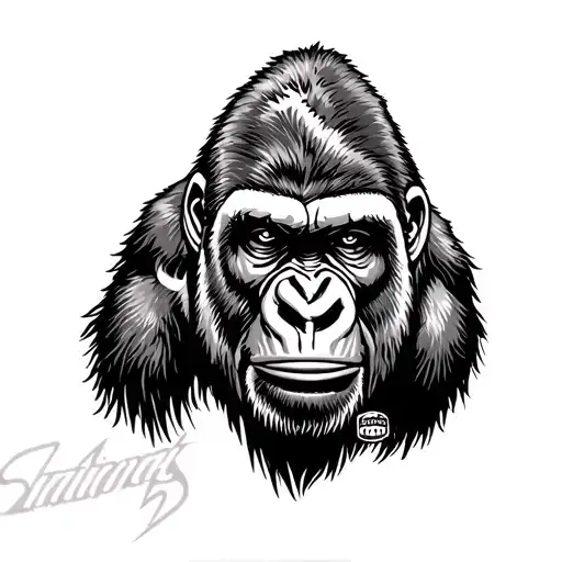 leg sleve that involves lightning, silverback gorilla, texas ranger, fayetteville arkansas, dallas tattoo design idea