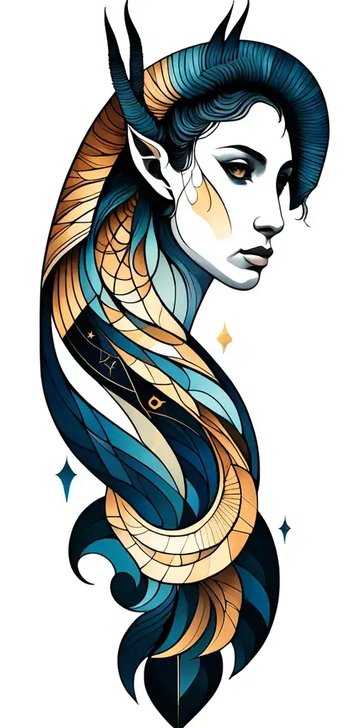 Capricorn Sagittarius Libra Taurus full sleeve tattoo tattoo design idea