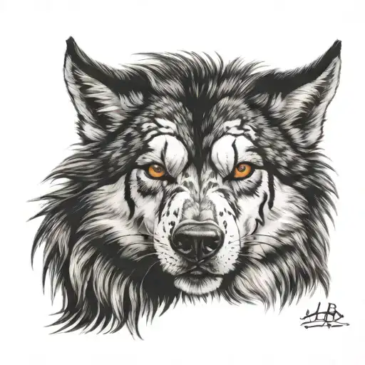 lobo tattoo design idea