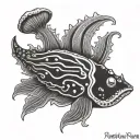 Nudibranch tattoo design idea