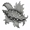 Nudibranch tattoo design idea