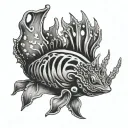 Nudibranch tattoo design idea