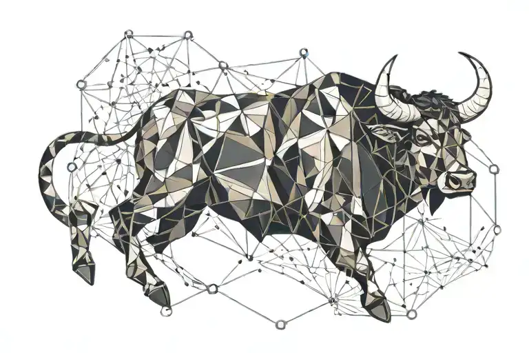 taurus constellation tattoo design idea