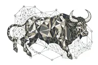 taurus constellation tattoo design idea