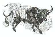 taurus constellation tattoo design idea