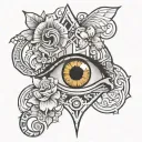 RIP 2002 - 2020 vision with elements tattoo design idea