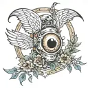 RIP 2002 - 2020 vision with elements tattoo design idea