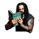 korn right now guy holding the issues album doll  tattoo design idea