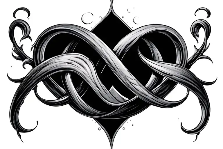 infinity symbol 1111 numbers tattoo design idea