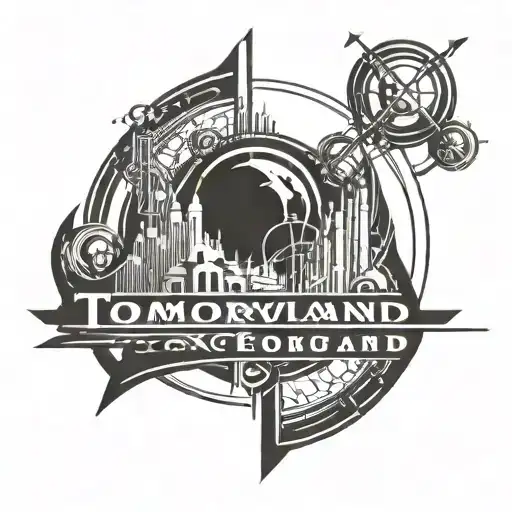Tomorrowland logo incorporated into the design tattoo design idea