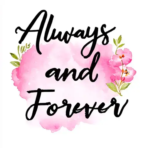 Always And Forever tattoo design idea