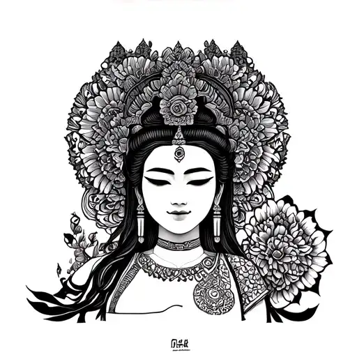 thai pose tattoo design idea