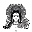 thai pose tattoo design idea