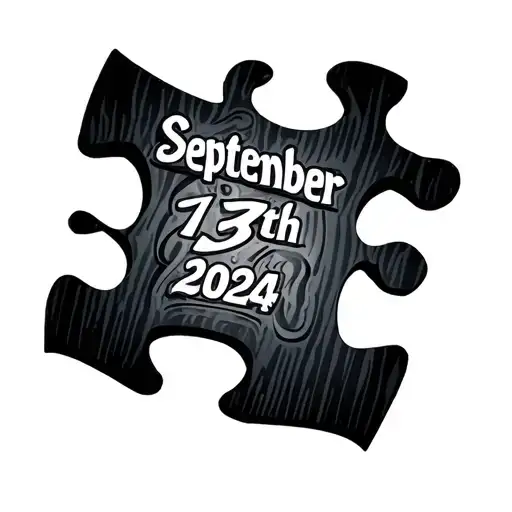 puzzle piece featuring September 13th 2024 tattoo design idea