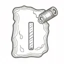 cigarette butt tattoo design idea