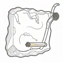 cigarette butt tattoo design idea