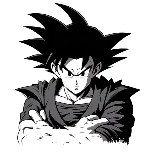 Goku Black tattoo design idea