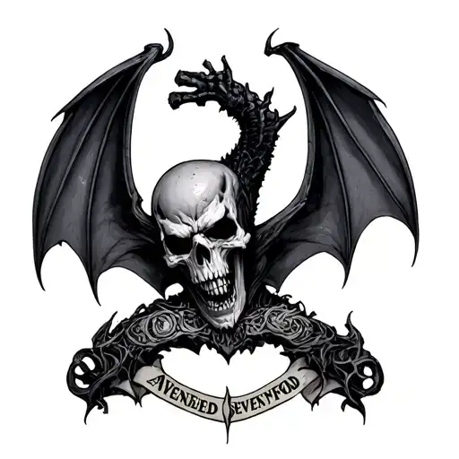 Avenged Sevenfold Deathbat tattoo design idea
