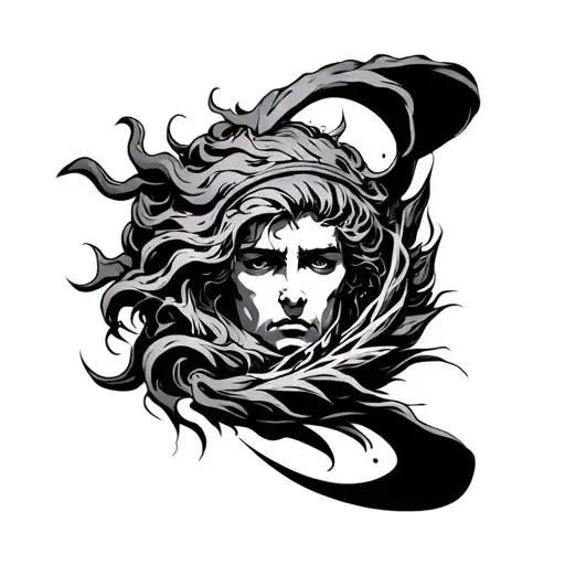 Neptune tattoo design idea