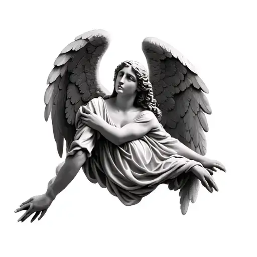 biblically accurate angel tattoo design idea