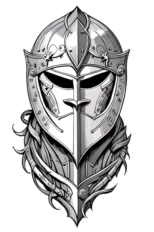knight tattoo design idea