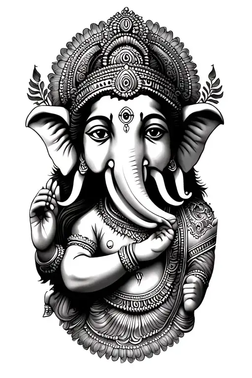 lord ganesha and murugan fore arm tattoo design idea