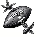 mod the Royal Air Force and American football  tattoo design idea