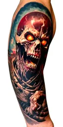 apocalypse tattoo design idea