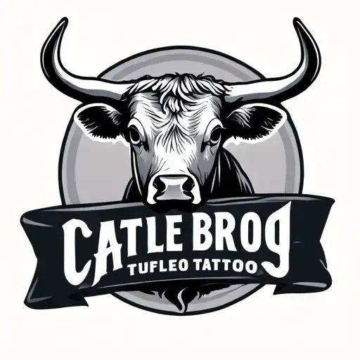 Cattle brand logo tattoo design idea
