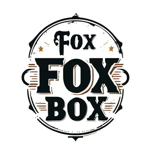 "Fox Box" military themed logo tattoo design idea