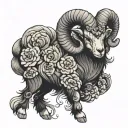 aries ram tattoo design idea