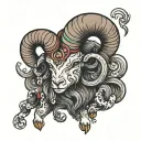 aries ram tattoo design idea