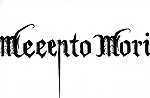 "Memento Mori" tattoo design idea