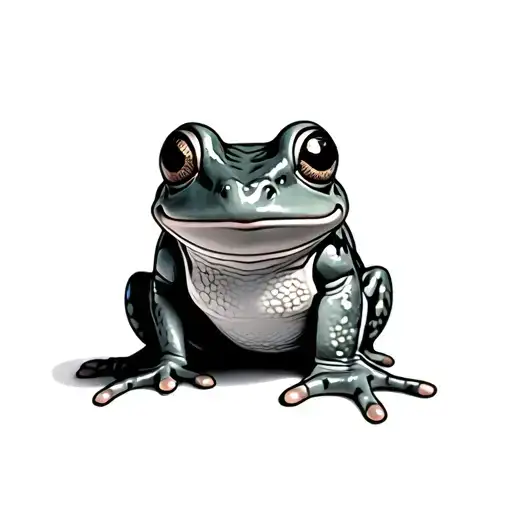 rainbow pride frog and toad tattoo design idea