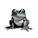 rainbow pride frog and toad tattoo design idea